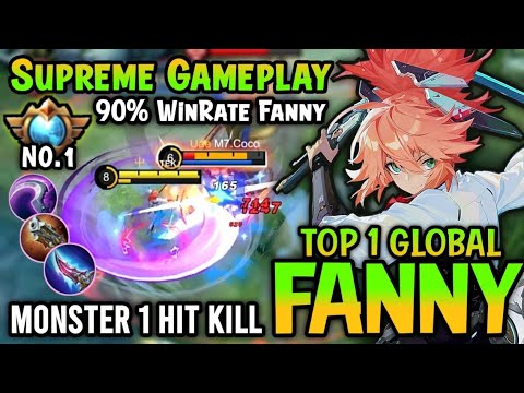 Supreme No.1 Fanny!! Top 1 Global Fanny Best Build And Emblem 2022 - Mobile Legends