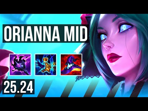 ORIANNA vs AKALI (MID) | 70K damage, 5k gold comeback | KR Grandmaster | 25.24