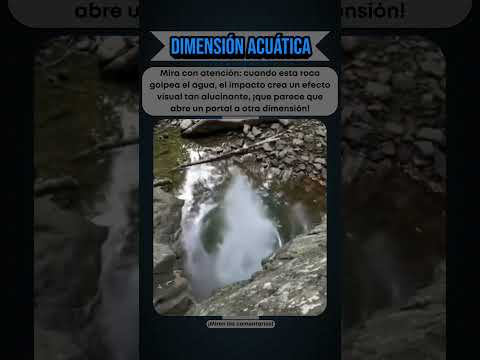 ¿Esta Roca Abre un Portal? (Impacto en Cámara Lenta) 🤯💧 #sabiasque #curiosidades