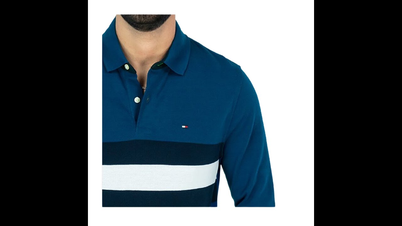 Playera Polo Manga Larga Tommy Hilfiger Original