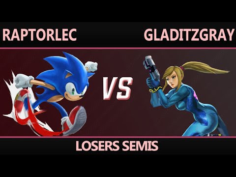 Raptorlec (Sonic) vs GladItzGray (Zero Suit Samus) - Sunday Night Fights 10 Losers Semis