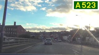 preview picture of video 'A523 - The Silk Road, Macclesfield (Part 4) - Southbound Front View'