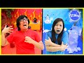 HOT and COLD CHALLENGE!! Ryan's Mommy vs Ryan's Daddy!!!