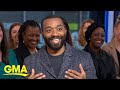 Chiwetel Ejiofor talks prosthetic cheekbones and flying with Angelina Jolie l GMA