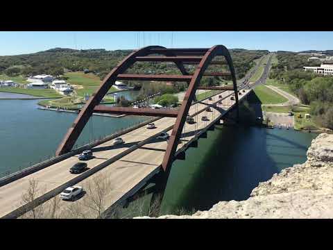 Lake Austin - 360 bridge cliff view - Timelapse Austin, Texas
