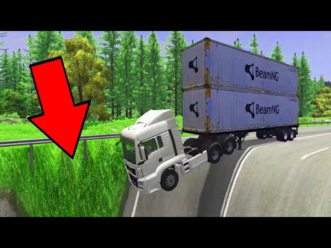Cars Vs Giant Pit Trucks Vs Huge Pit - BeamNG.Drive