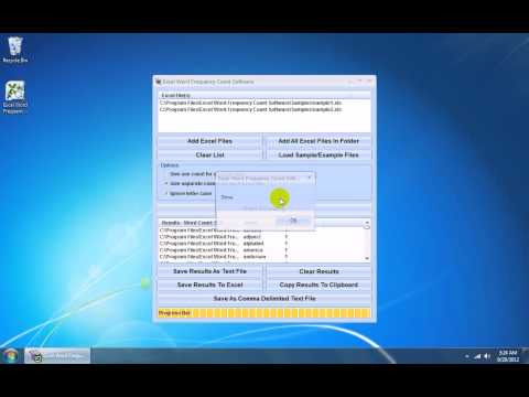Excel Word Frequency Count Software