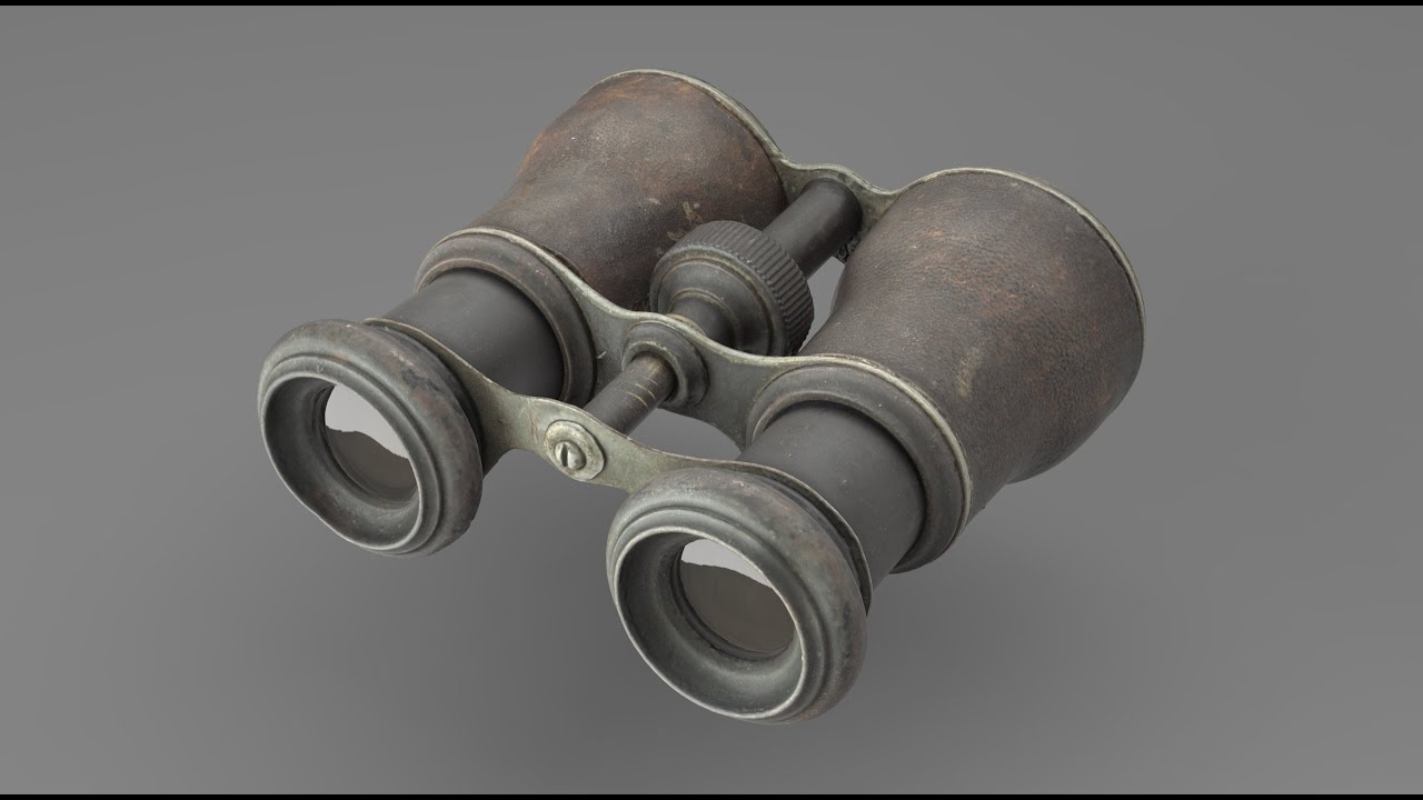 Old Military Binocular 3D Model