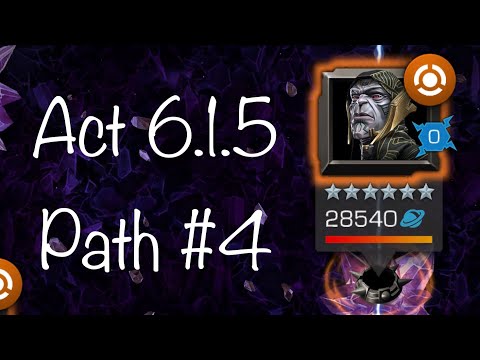 Act 6.1.5 - #4 path w/ Iron Fist, Venompool, Gwenpool, Corvus Glaive, Ultron, Moon Knight | MCOC