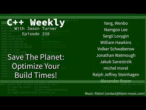 C++ Weekly - Ep 338 - Analyzing and Improving Build Times