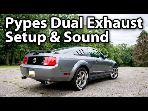 Pypes True Dual Cat Back Exhaust 05-09 V6 Mustang X Pipe