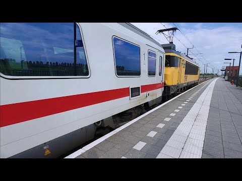 IC Amsterdam - Berlin blasting through Kampen-Zuid - Fly-by -