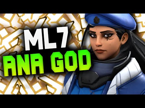 ML7 THE MOST DOMINANT ANA GAMEPLAY EVER! [ OVERWATCH SEASON 22 TOP 500 ]