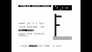Tables Countdown (longplay) for the ZX81
