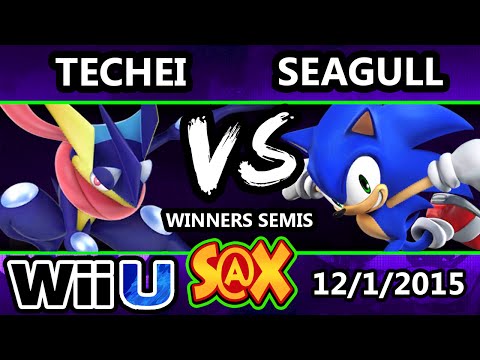S@X 126 - Techei (Greninja) Vs. Arc | Seagull (Sonic) SSB4 WS - Smash Wii U - Smash 4
