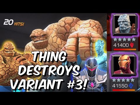 Thing DESTROYS Variant #3 Polar Opposites - God Tier Gameplay - Marvel Contest of Champions