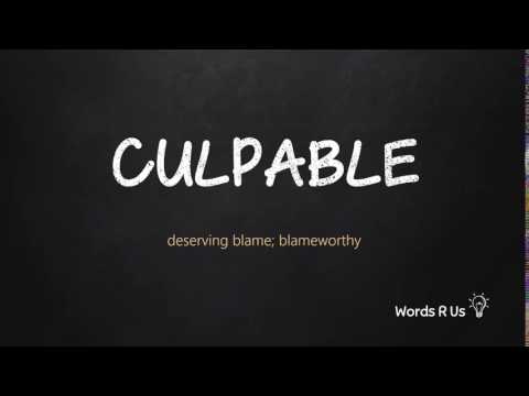 How to Pronounce CULPABLE in American English
