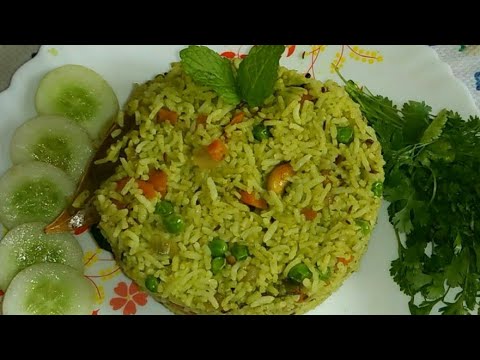 ಕೊತ್ತಂಬರಿ ರೖಸ್ / Coriender Rice Recipe In Kannada/ How To make coriender rice In kannada Video