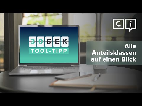 Alle Anteilsklassen auf einen Blick | 30 Sekunden Tool-Tipp