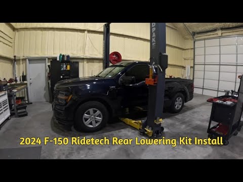 2024 Ford F150 4x4 5.0L - Ridetech lowering kit install part 2 - Rear lowering kit
