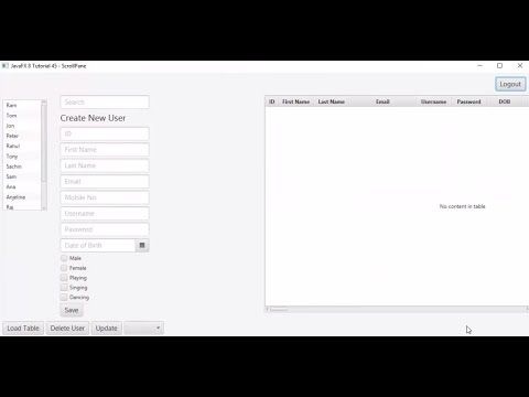 JavaFX 8 Tutorial 45 - ScrollPane