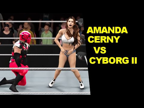WWE 2K17 Amanda Cerny vs Cyborg II - Mixed Match