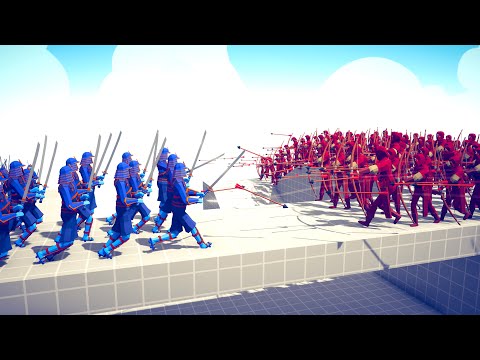 50 ARCHERS vs 50 MELEE - Totally Accurate Battle Simulator TABS