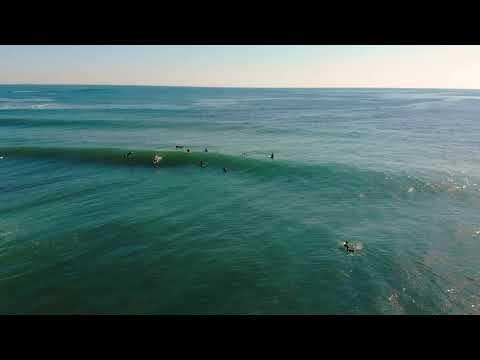 Drone footage of solid conditions at Rye Rocks