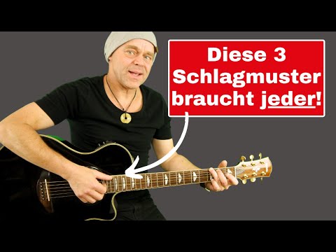 Die wichtigsten 3 Schlagmuster für Gitarre