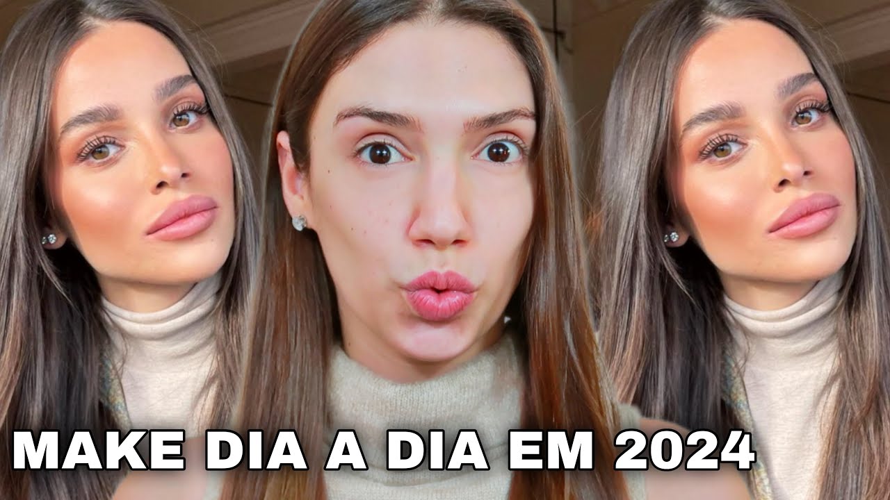 MAKE DIA A DIA EM 2024 *MAQUIAGEM QUE TODO MUNDO CONSEGUE FAZER! *PARA INICIANTES*