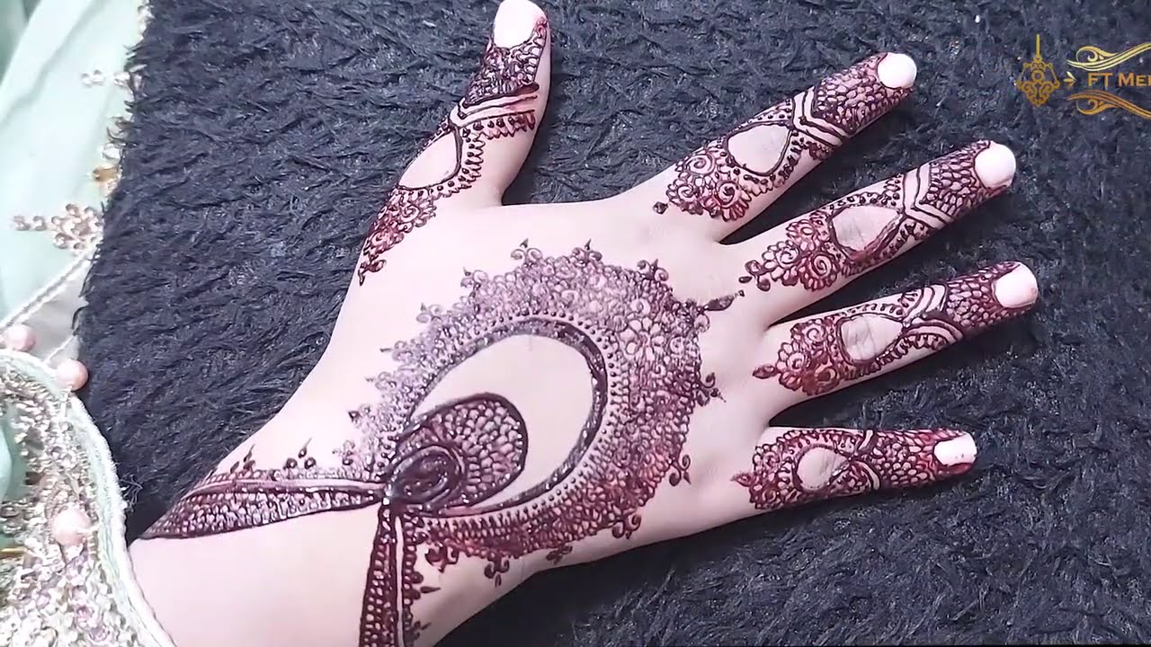 beautiful pakistani back hand mehndi design by ft mehndi designs