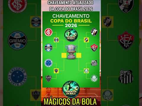 Chaveamento Copa do Brasil #futebol #palmeiras #vasco #grêmio #atletico #saopaulo #flamengo #vitória
