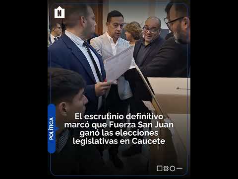 El escrutinio definitivo marcó que Fuerza San Juan ganó las elecciones legislativas en Caucete