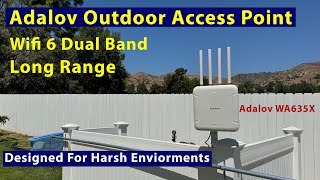 Adalov WA635x Dual-Band Long-Range Outdoor Access Point: Designed For Harsh Environments