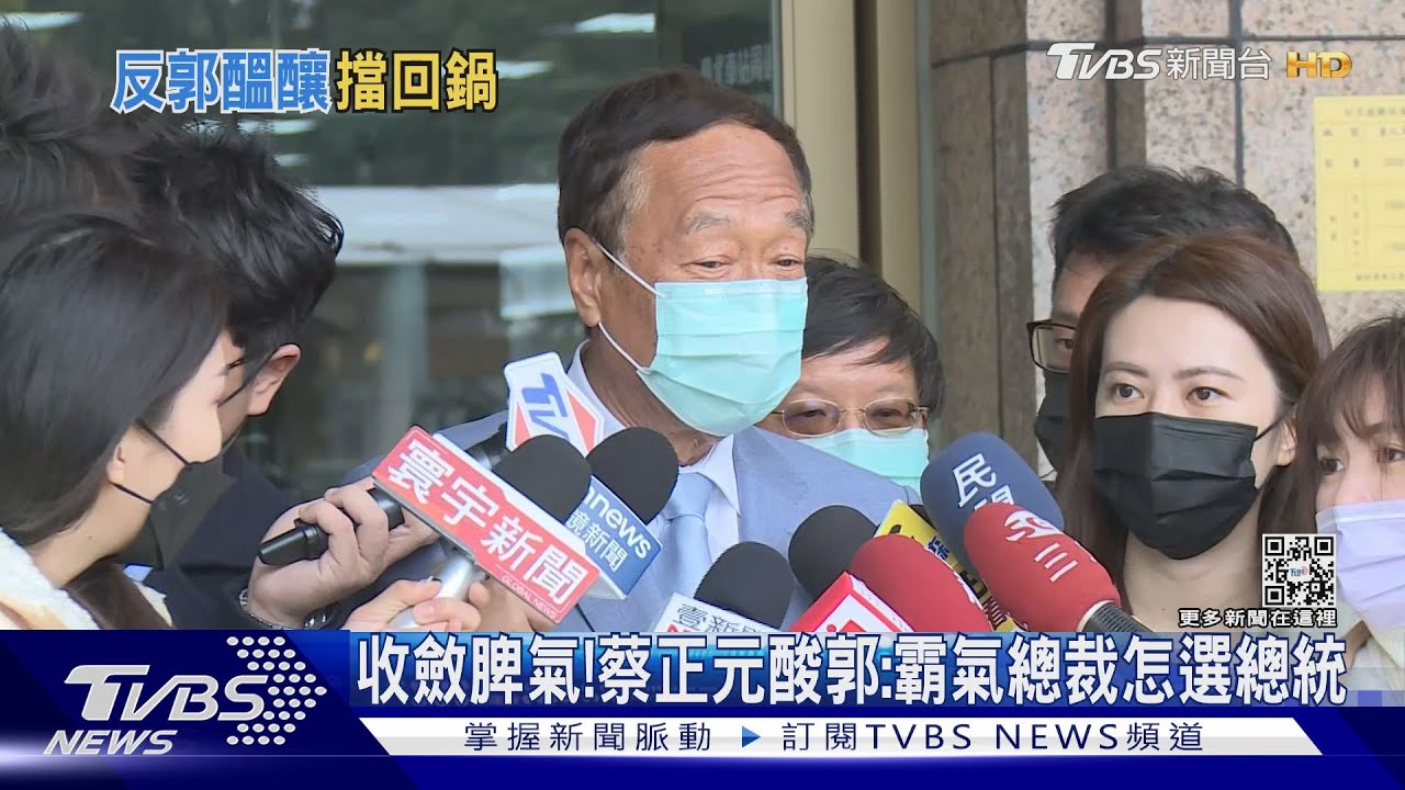 收斂脾氣! 蔡正元酸郭:霸氣總裁怎選總統
