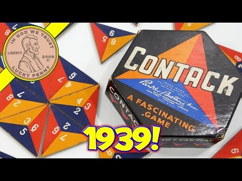 1939 Contack Parker Brothers Tile Game 