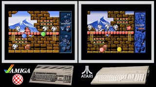 A500 vs Atari ST : ROD LAND (Side by side comparison)
