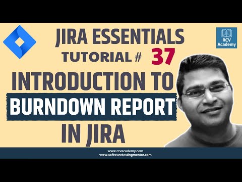 JIRA Tutorial 37 JIRA Burndown Report Introduction | Burndown Chart