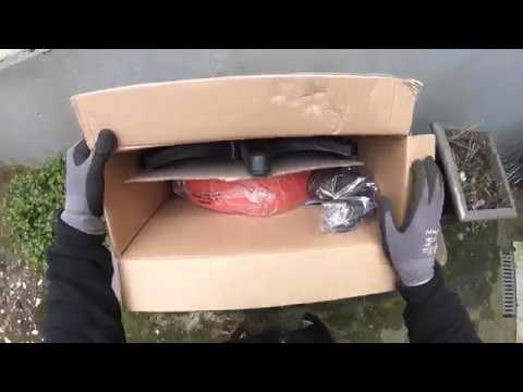 Rolling stool I 56 x 56 cm seating furniture 46-61 cm height adjustable rotating stool unboxing a...