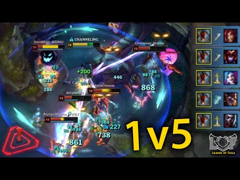 1v5 Pentakill Outplay and LoL Moments 2020 - League of Legends
