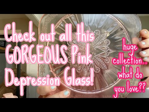 Pink Depression Glass GALORE! I've Got A HUGE Collection and a Stampede of Toddlers Ready To SMASH!