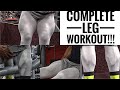 Complete Leg Workout For Building Muscle