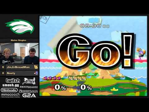 Jinjirbreadman vs Nasty - UNT Melee 9/28/18 - Melee Singles