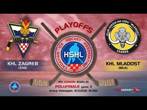 Game #2 - Playoffs Juniori 2020/21 - KHL Zagreb vs KHL Mladost