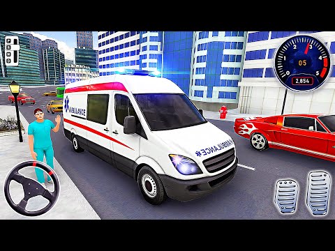 Ambulance Simulator VAN Driver - City Rescue Car Driving Game | Android Gameplay