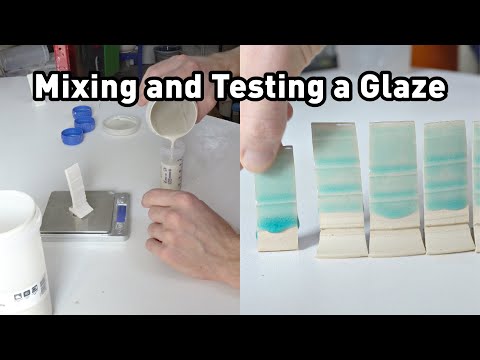 How I Mix and Apply my Glaze Tests