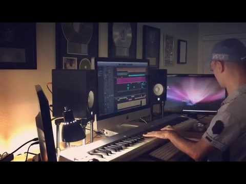 Pascal Guyon playing the piano tumbao on a salsa song he produced at 20 years old