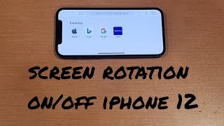 how to turn screen rotation on/off iphone 12/pro mini