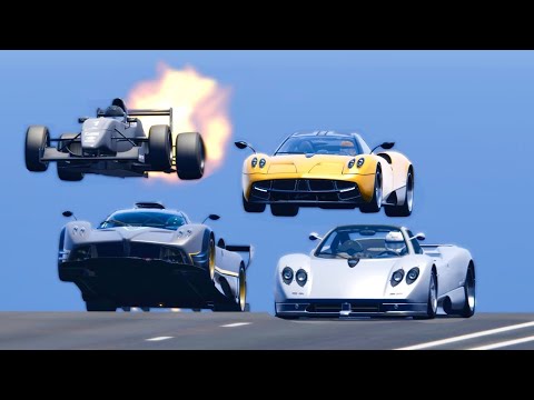 Pagani Hypercars vs Formula Jet Engine - Drag Race 20 KM
