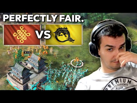 Beasty Totally NOT Abusing Chinese vs Core in AOE4...